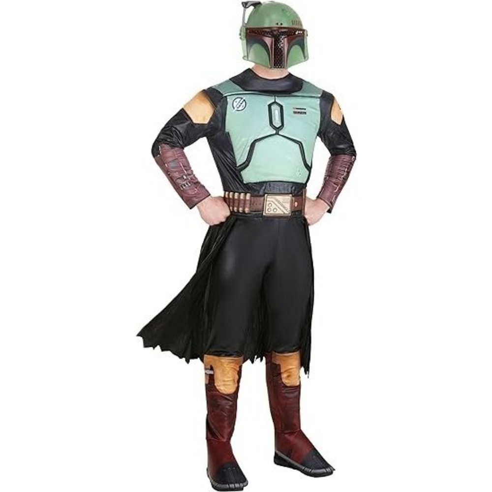 Deluxe Boba Fett Star Wars Costume Men's‎ Medium Halloween Official Licensed